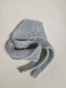 Damski szal, Szalik Sophie z cekinami, rękawiczki bez palców, Handmade