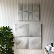 Zestaw obrazów akrylowych - Bez tytułu 