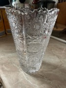 Elegancki wazon z ręcznie ciętego kryształu Bohemia