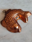 Ryba Forma miedziana do pieczenia ciasta nie używana  Massiv Kupfer Wagner