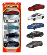 MATCHBOX 5 PACK TESLA Z OKAZJI 20LECIA MARKI TESLA MODEL S MODEL Y ROADSTER