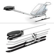 Zestaw narciarski do przyczepki rowerowej Thule, Qeridoo, Croozer