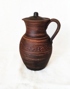 Dzbanek gliniany amfora 2,5L na wodę ręczna robota