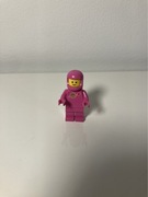 Lego elementy, minifigurka Lego Space różowa