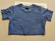 Croptop niebiski siateczka TopShop 38/M