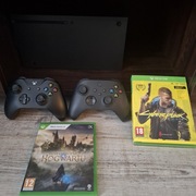 Xbox Series X Dwa Pady, cyberpunk i hogwarts Legacy 