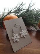 Kolczyki śnieżynki HANDMADE (dostępne od ręki)