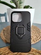 Etui Case Iphone 13 PRO Czarne Pancerne Ring