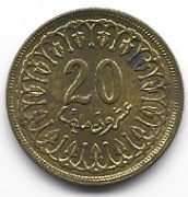 Tunezja 20 milim 1983