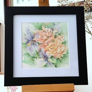 obraz akwarela "Ogród"