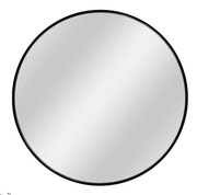 Lustro łazienkowe Dubiel Nico Koło 70 cm czarna rama