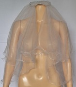 Welon biały dwuwarstwowy z grzebykiem kryształki