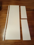 Zestaw białych frontów do szafy wnękowej