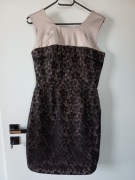 Orsay, Elegancka sukienka z kokardą w bardzo dobrym stanie, rozmiar S