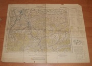 Stara niemiecka mapa Wadowice 1940 Rok