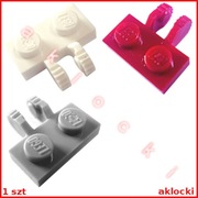 LEGO 60471 PŁYTKA 1x2 zaczep zawias biały czerwony jasny szary/LBG - 1 szt