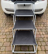 Składane Schody Rampa Dla Psa Samochodowe Regulowane 4 Stopnie Do 70kg