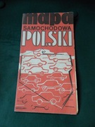 Mapa samochodowa Polaki PRL 1973