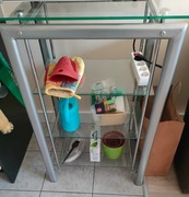 Regał szklany, półka stojąca