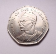 Gambia 1 dalasi 1987 PIĘKNA!