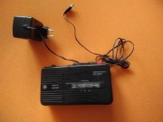 Mały magnetofon kasetowy, możliwością nagrywania. Retro.