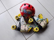 Powerslide Wrotki+ Uvex kask r. 40/ 51-55+ toner do włosków czerwony ;)