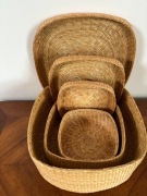 Sztuka ludowa; Argentyna, Ameryka pd.; Koszyczki pojemniki 3szt