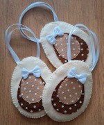 Mini torebka na mały wielkanocny prezent Wielkanoc jajko pisanka woreczek