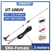 VHF UHF Antena samochodowa do krótkofalówki UT-106UV Magnetyczna SMA-ż