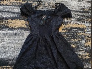 sukienka gotycka | gothic | goth | pajęczyna | krzyż | koronka | nowa