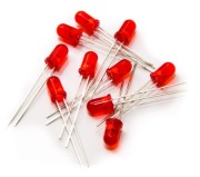 Diody LED 5mm czerwone 20szt 
