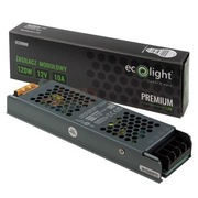 Zasilacz do oświetlenia LED 12V 120W 10A IP20 PREMIUM modułowy slim