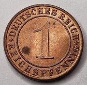 1  reichspfennig  1930, Niemcy, Mennicza.