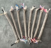 ZABAWKA DLA KOTA Z WALERIANĄ - PAŁECZKA 50CM beżowa