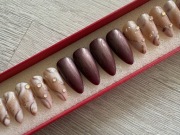 Ręcznie malowane sztuczne paznokcie,press on nails