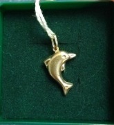 Zawieszka złota delfinek 