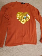 bluzka sweterek magiczne cekiny 128-134