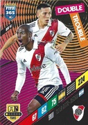 PANINI FIFA 365 2024 DOUBLE TROUBLE BARCO DE LA CRUZ RIVER PLATE RIV 14