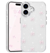 Etui Silikonowe Glitter Z kokardkami Iphone 16