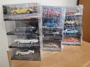 James Bond 007 w pudełkach 1:43 kolekcja auta z filmów + foldery x 40 szt