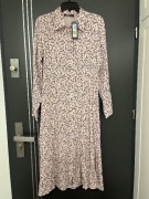 Marks&Spencer sukienka modny wzór koszulowa viscoza hit roz.40 