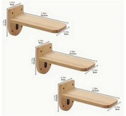 3 x schodek drewniany dla kota KOCIOSTRADA