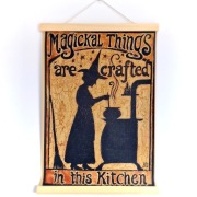 Magiczny plakat grafika Obrazek 30x40 Magickal Things are Crafted Kitchen