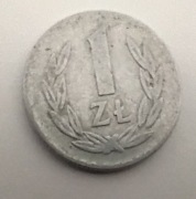 1 zł z1949 roku aluminium 