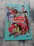 plakat zespołu muzycznego gorillaz