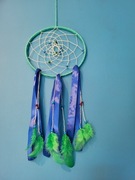 Niebiesko-zielony łapacz snów