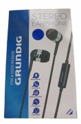Słuchawki douszne GRUNDIG z mikrofonem stereo czarne