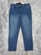 Nowe z metką spodnie dżinsowe jeans petite niebieskie, Boohoo 16