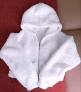 PIĘKNE BIAŁE FUTERKO BLUZA XS;) NOWE !!!