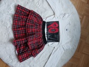 Komplet 146 dziewczynka QBA kids kratka